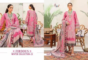 SHREE FABS FIRDOUS WINTER COLLECTION 23 SALWAR SUITS WHOLESALER