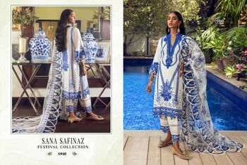 SHREE FABS SANA SAFINAZ FESTIVAL COLLECTION PAKISTANI SUITS LATEST CATALOGUE 2021