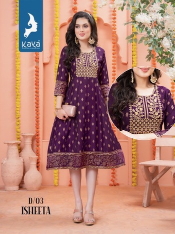 KAYA ISHEETA GOWN STYLE KURTIS ONLINE SUPPLIER SURAT