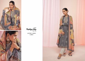 MUMTAZ ARTS JAIPURI ADAAH LAWN DIGITAL PRINTED SUITS SURAT