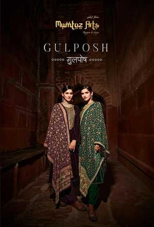 MUMTAZ ARTS GULPOSH VELVET EMBROIDERY SUITS LATEST CATALOGUE