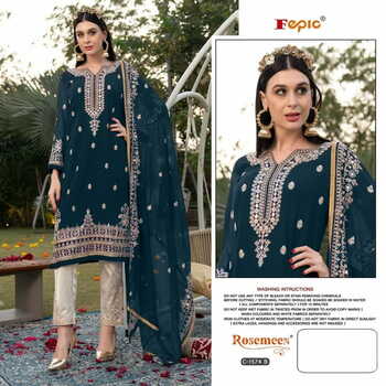 FEPIC ROSEMEEN C 1574 GEORGETTE PAKISTANI SUITS NEW CATALOGUE