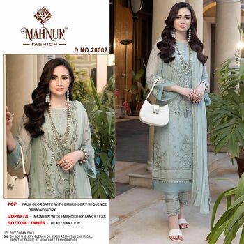 MAHNUR FASHION MAHNUR VOL 26 GEORGETTE PAKISTANI SUITS AT SURAT