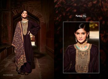 MUMTAZ ARTS GULPOSH VELVET EMBROIDERY SUITS LATEST CATALOGUE