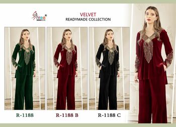 SHREE FABS R1188 READYMADE VELVET COLLECTION SUPPLER