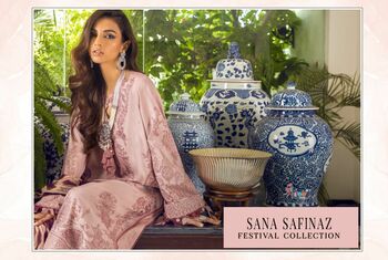 SHREE FABS SANA SAFINAZ FESTIVAL COLLECTION PAKISTANI SUITS LATEST CATALOGUE 2021