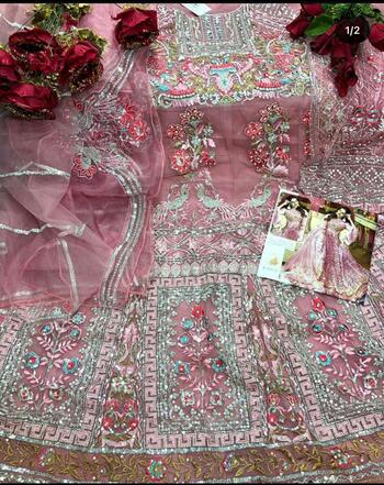 SHREE FABS K 1241 SERIES NET EMBROIDERY PAKISTANI SUITS SURAT