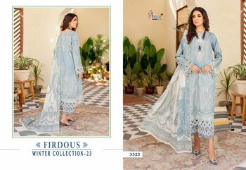 SHREE FABS FIRDOUS WINTER COLLECTION 23 SALWAR SUITS WHOLESALER