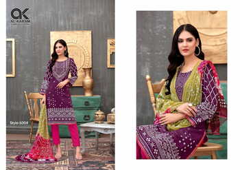 AL KARAM BANDHNI SPECIAL PAKISTANI LAWN SUITS CHEAPEST PRICE