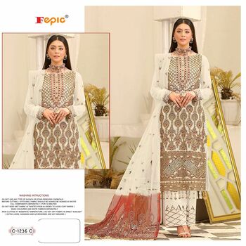 FEPIC ROSEMEEN C 1236 GEORGETTE EMBROIDERY PAKISTANI SUITS CATALOGUE