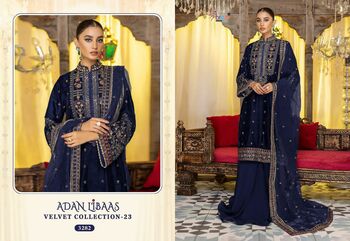 SHREE FABS ADAN LIBAAS VELVET PAKISTANI SUITS WHOLESALER SURAT