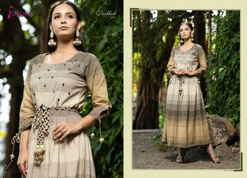 PSYNA PANKHUDI VOL 4 DESIGNER GOWN STYLE KURTI COLLECTION 2022