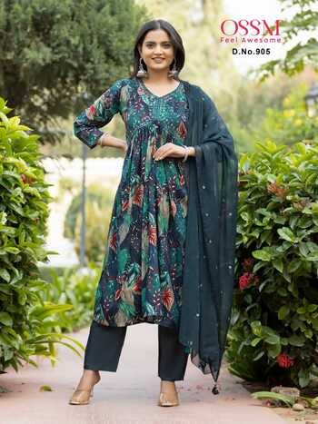 OSSM RESHAM VOL 9 ALIA CUT LATEST COLLECTION IN SURAT 