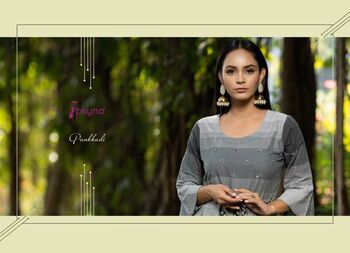 PSYNA PANKHUDI VOL 4 DESIGNER GOWN STYLE KURTI COLLECTION 2022