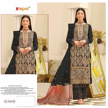 FEPIC ROSEMEEN C 1236 GEORGETTE EMBROIDERY PAKISTANI SUITS CATALOGUE