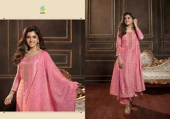 VINAY TUMBAA SILVER LINE DOLA JACQURAD READYMADE SUITS SURAT