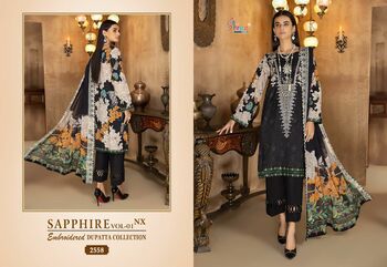 SHREE FABS SAPPHIRE VOL 1 NX EMBRIDERED DUPATTA COLLECTION 2023