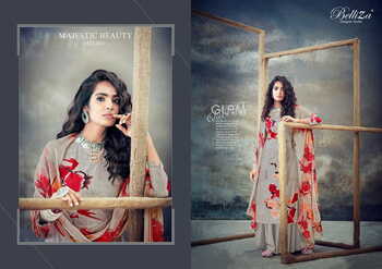 BELLIZA FLORALS COTTON DIGITAL PRINTED SUITS LATEST CATALOGUE