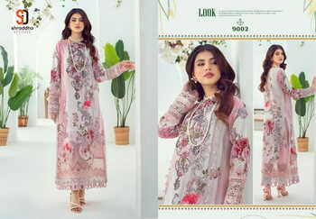 SHRADDHA DESIGNER FIRDOUS VOL 9 LAWN COTTON PRINT PAKISTANI SUITS SURAT