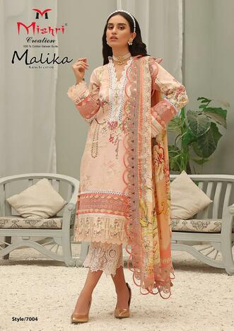 MISHRI CREATION MALIKA VOL 7 KARACHI COTTON PRINTED SUITS BEST PRICE