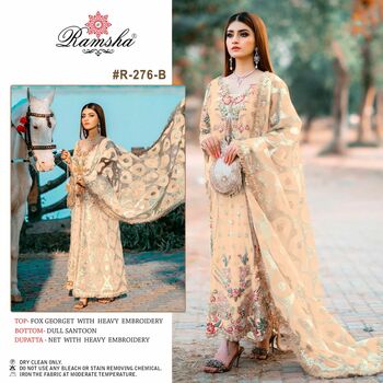 RAMSHA PRESENT R 276 NX EMBROIDERED PAKISTANI SUITS WHOLESALE