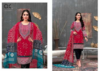 AL KARAM BANDHNI SPECIAL PAKISTANI LAWN SUITS CHEAPEST PRICE