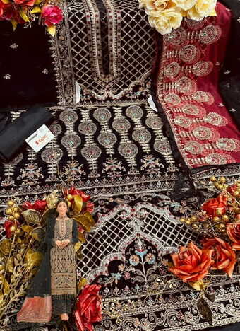 FEPIC ROSEMEEN C 1236 GEORGETTE EMBROIDERY PAKISTANI SUITS CATALOGUE