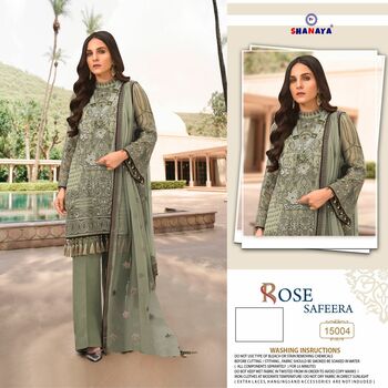 SHANAYA ROSE SAFEERA NX FOUX GEORGETTE PAKISTANI SUITS CATALOGUE