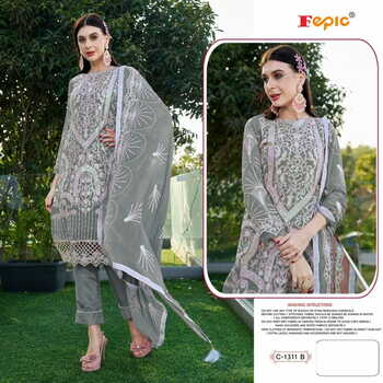 FEPIC ROSEMEEN C 1311 GEORGETTE EMBROIDERY PAKISTANI SUITS