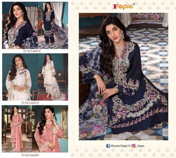 FEPIC ROSEMEEN ELAF NX COTTON EMBOIRDERY PAKISTANI SUITS