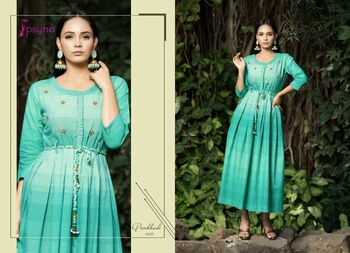 PSYNA PANKHUDI VOL 4 DESIGNER GOWN STYLE KURTI COLLECTION 2022