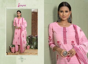 PSYNA COTTON CANDY VOL 2 COTTON PRINTED READYMADE SALWAR SUITS AT SURAT