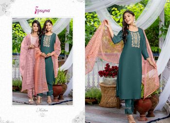 PSYNA MUSKAN KURTI PANT WITH DUPATTA LATEST CATALOGUE