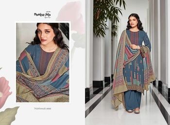 MUMTAZ ARTS MAKHMALI PASHMINA DESIGNER PRINT EMBROIDERY SUITS WINTER CATALOGUE