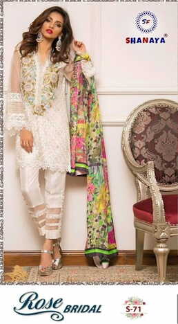 SHANAYA ROSE BRIDAL S 71 GEORGETTE DESIGNER PAKISTANI SUITS