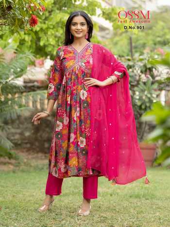 OSSM RESHAM VOL 9 ALIA CUT LATEST COLLECTION IN SURAT 