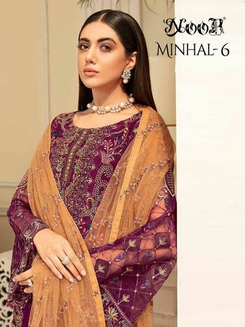 NOOR MINHAL VOL 6 PAKISTANI GEORGETTE SUITS