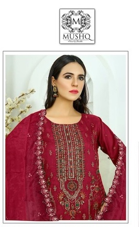 MUSHQ M 280 VELVET PAKISTANI SALWAR KAMEEZ SUPPLIER IN SURAT