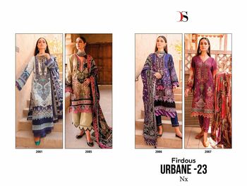 DEEPSY SUITS FIRDOUS URBANE 23 NX READYMDE COTTON EMBROIDERY PAKISTANI SUITS SURAT