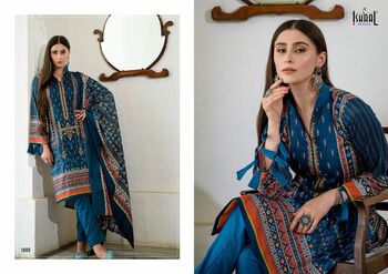 ISHAAL PRINTS EMBROIDERED LAWN COMBO KARACHI SUITS AT BEST PRICE