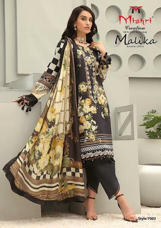 MISHRI CREATION MALIKA VOL 7 KARACHI COTTON PRINTED SUITS BEST PRICE