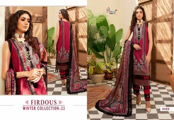 SHREE FABS FIRDOUS WINTER COLLECTION 23 SALWAR SUITS WHOLESALER