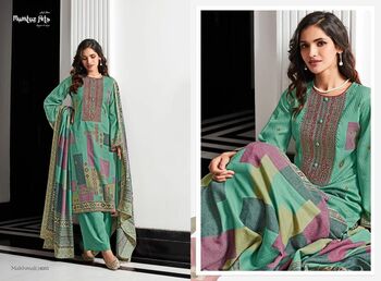 MUMTAZ ARTS MAKHMALI PASHMINA DESIGNER PRINT EMBROIDERY SUITS WINTER CATALOGUE