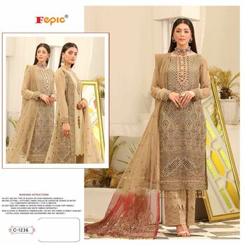 FEPIC ROSEMEEN C 1236 GEORGETTE EMBROIDERY PAKISTANI SUITS CATALOGUE