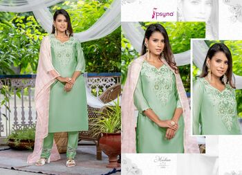 PSYNA MUSKAN KURTI PANT WITH DUPATTA LATEST CATALOGUE