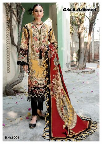 GULL AAHMED MINHAL EXCLUSIVE LAWN KARACHI SUITS COLLECTIN 2023