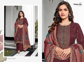 MUMTAZ ARTS MAKHMALI PASHMINA DESIGNER PRINT EMBROIDERY SUITS WINTER CATALOGUE