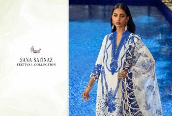 SHREE FABS SANA SAFINAZ FESTIVAL COLLECTION PAKISTANI SUITS LATEST CATALOGUE 2021