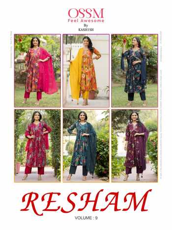 OSSM RESHAM VOL 9 ALIA CUT LATEST COLLECTION IN SURAT 