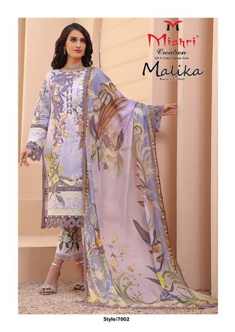 MISHRI CREATION MALIKA VOL 7 KARACHI COTTON PRINTED SUITS BEST PRICE